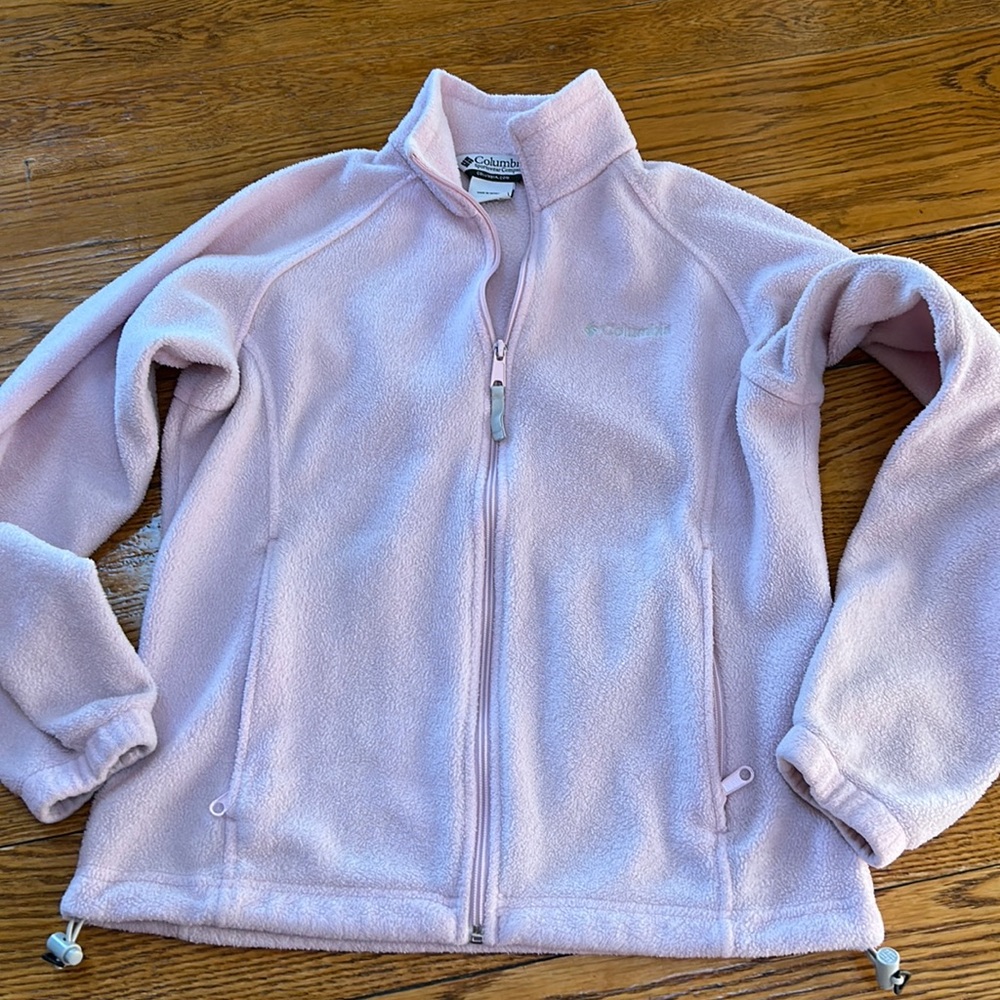 Columbia Light Pink Fleece Utility Jacket